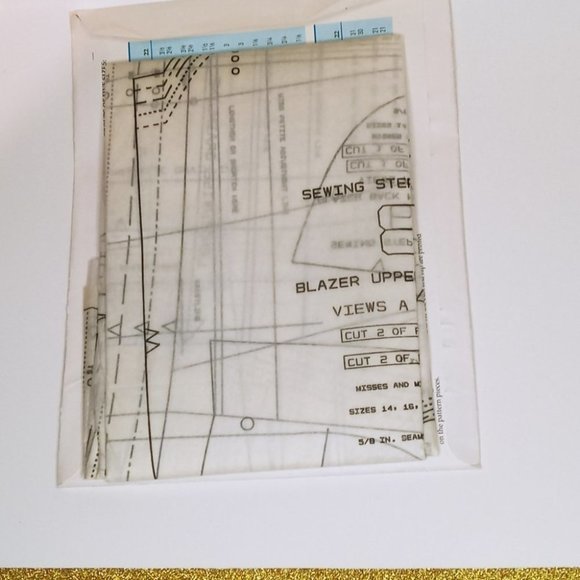 1930 New Sewing Step By Step Sew Pattern Blazer And Vest Size 4-22 Misses/Petite - Picture 3 of 3